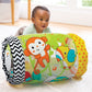Infantino Jungle Peek & Roll - Encourages Crawling, Inflatable Activity Toy With Bouncing Balls Inside, Fun & Friendly Animal Characters, Helps Gross Motor Skill Development, For Babies 6M+