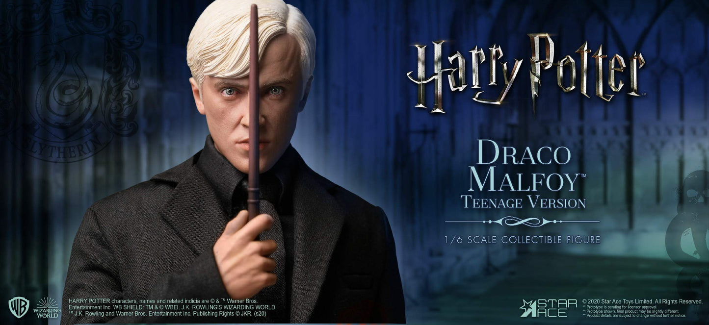 Star Ace Toys Harry Potter & The Half-Blood Prince: Draco Malfoy (Teen School Uniform Version) 1:6 Scale Action Figure, Multicolor