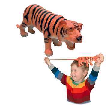 Rep Pals - Tiger, Stretchy Toy from Deluxebase. Super Stretchy Animal replicas That Feel Real, Great for Kids