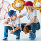 Skylety Baseball Balloons Set - 18 Pieces 18" Foil Balloons, 20" Glove, 30" Bat, Assorted Colors, Great for Sports Theme Party Decorations