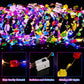 Waydress 40 Pieces LED Flower Crown Light up Headband LED Hair Garlands Glow in The Dark Flower Crown Wreath for Women Brides We