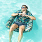 Inflatable Pool Float for mature-themeds  Fabric Covered Pool Chair Float for mature-themeds  mature-themed Pool Float for Lake  Pool Chair Float Pool Floaties for Lake  Beach  Pool Floating