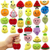 Xipegpa 30 Pcs Cute Mini Fruit Plush Toys Colorful Stuffed Fruits Soft Orange Peach Stuffed Doll For Party Favors Keychain Ornament For Goody Bag Easter Egg Stuffers Carnival Birthday Party 30 Styles