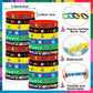 Junebrushs 50Pcs Hispanic Heritage Month Party Favors, Slap Bracelets And Silicone Wristbands Bracelets In Bulk For Kids Hispani