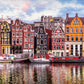 Educa - Dancing Houses, Amsterdam - 1000 Piece Jigsaw Puzzle - Puzzle Glue Included - Completed Image Measures 26.8' X 18.9' - Ages 14+ (18458)