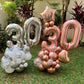 40 Inch Silver 30 Number Balloons Giant Jumbo Huge 30 Foil Mylar Helium Number Digital Balloons Silver Birthday Mylar Digital Ba
