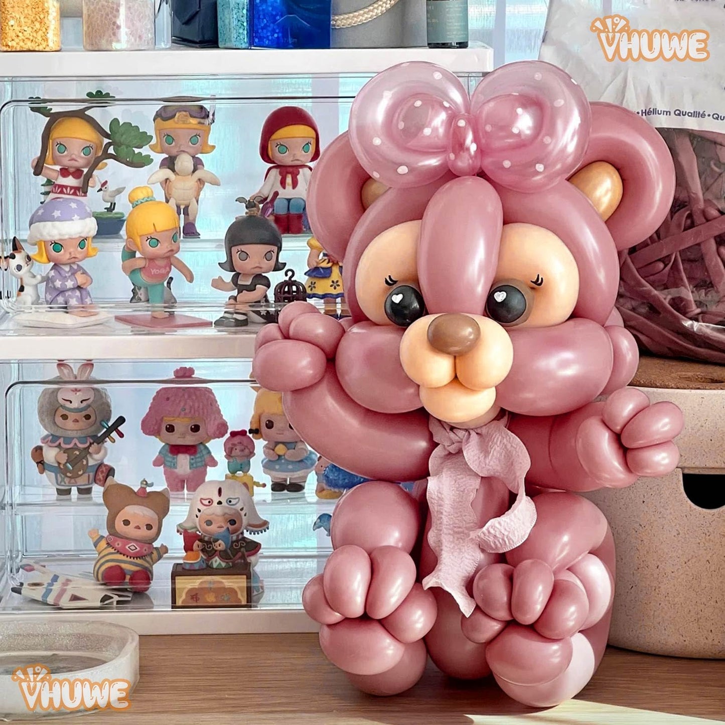 260 Balloons Dusty Pink, Thickened 100 Pack Long Balloons Twisting Skinny Magic Balloons For Balloon Arch Animals Clown Kids Bir