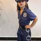 Kakalver Kids Police Officer Costume Girls Cop Costume For Halloween Police Dress Up Party Police Gifts