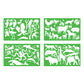 Quercetti Animal Stencils Art Set with Markers