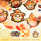 Qyeahkj 36 Set Fall Scarecrow Suncatchers Craft for Kids DIY Autumn Window Tissue Paper Craft Kit Hanging Decor for Thinkgiving