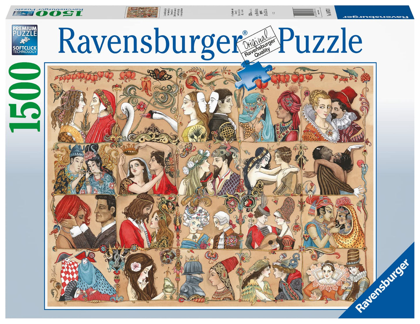 Ravensburger Love Through The Ages 1500 Piece Jigsaw Puzzle for mature-themeds - 16973 - Every Piece is Unique  Softclick Technology Means Pieces Fit Together Perfectly