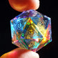 Udixi Prism Glass Dice Set 7Pcs Rainbow Glass Dnd Dice With Gift Box For Dungeons And Dragons D&D Table Games (12 Constellations