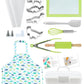 TOVLA JR. Kids Baking Gift Set - Educational Cooking Kit with Apron, Plastic, Youth Size, Dinosaur Color, Model A4645