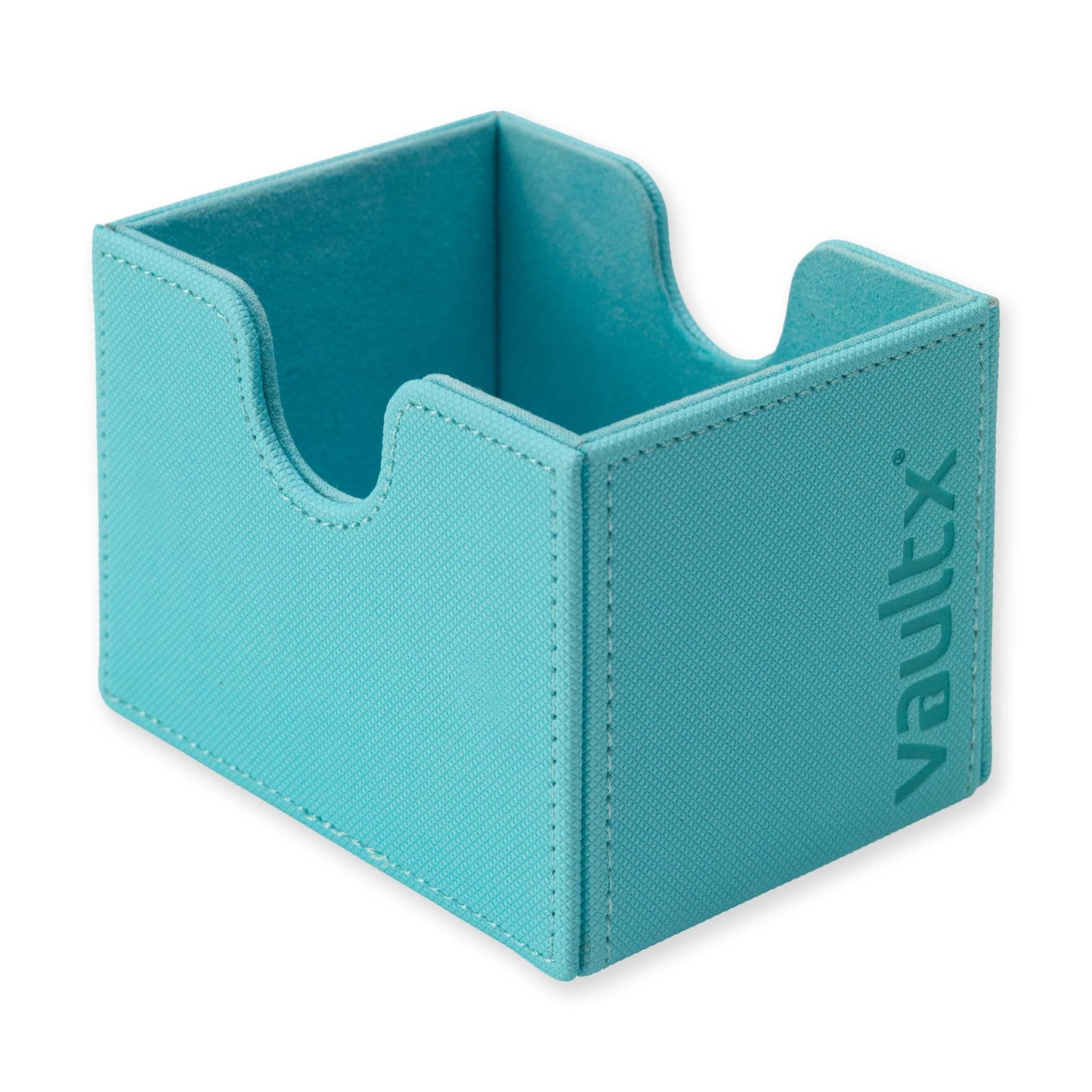 Vault X Trading Card Sideloading Deck Box  100+ sleeved cards  enhanced Exo-Tec Material  Card Holder Storage Box  Detachable Magnetic Lid  for MTG Commander Game  TCG (Pastel Blue)