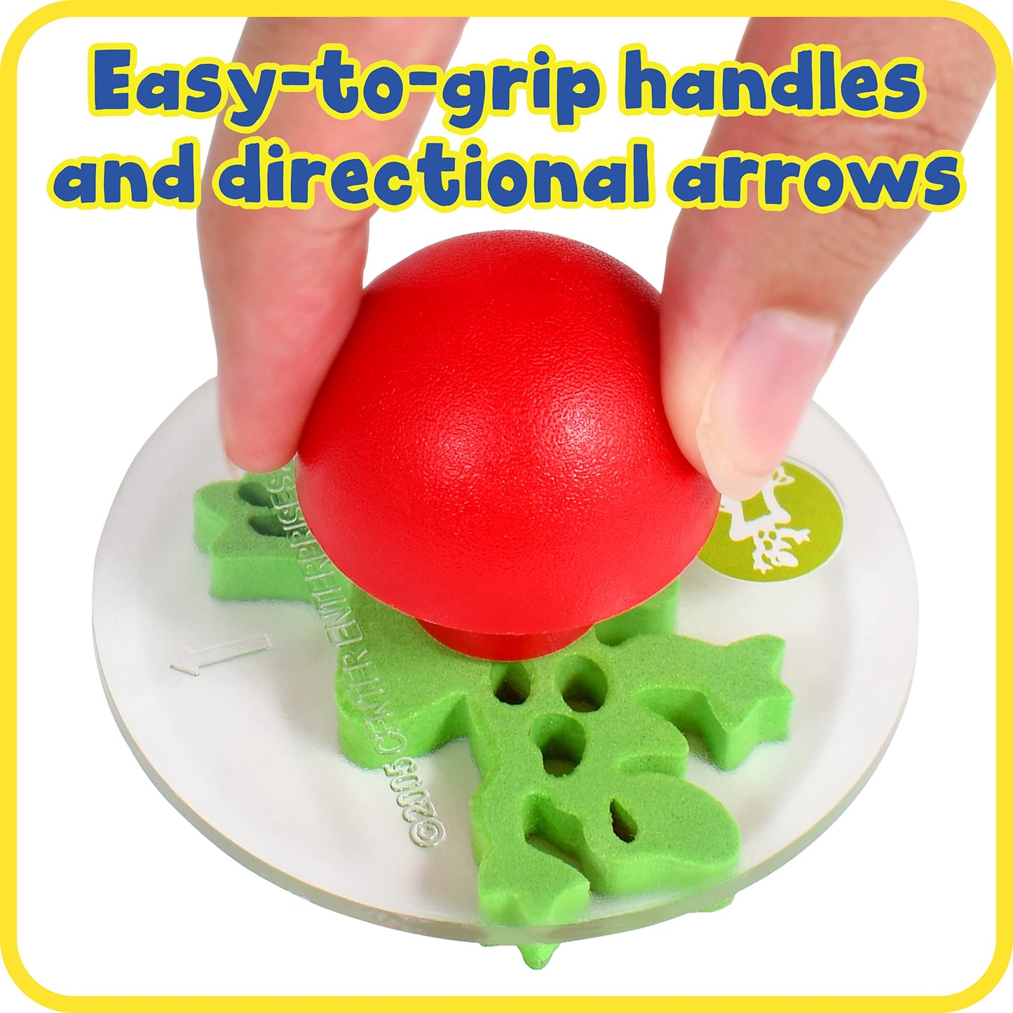 READY 2 LEARN Giant Stampers - Imaginative Play - Set 2 - Set of 10 - Easy to Hold Foam Stamps for Kids - Arts and Crafts Stamps