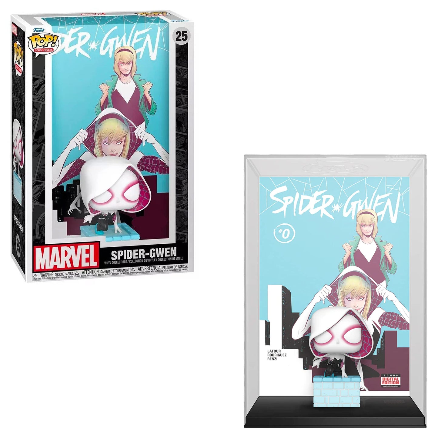 Funko Pop Comic Cover Marvel Spiderman Gwen Vinyl Figure