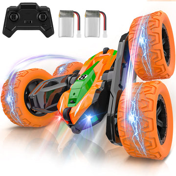 Bluejay Remote Control Car For Boys, Rc Cars Stunt Car Kids Toy 360    Flips Double Sided Rotating 4Wd 2.4Ghz Sharp Dual-Color H