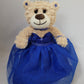 KINNEX COLLECTIONS SINCE 1997 12'' Quince Anos Last Doll Teddy Bear with Dress (Centerpiece) ~ ARC09832-15 (Royal Blue)