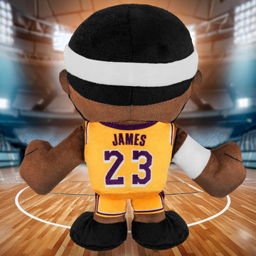 Bleacher Creatures Los Angeles Lakers Lebron James 8'' NBA Kuricha Sitting Plush (Gold Jersey) - Soft Chibi Inspired NBA Superst