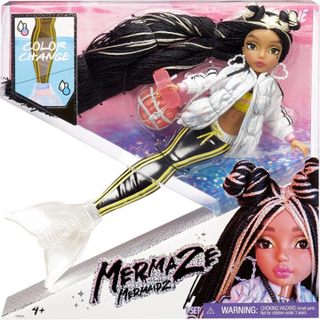 Mermaze Mermaidz Jordie Color Change Fashion Doll, Stylish Hair & Tail, Poseable, Ages 4-12, 580836 , 13.5 Inch