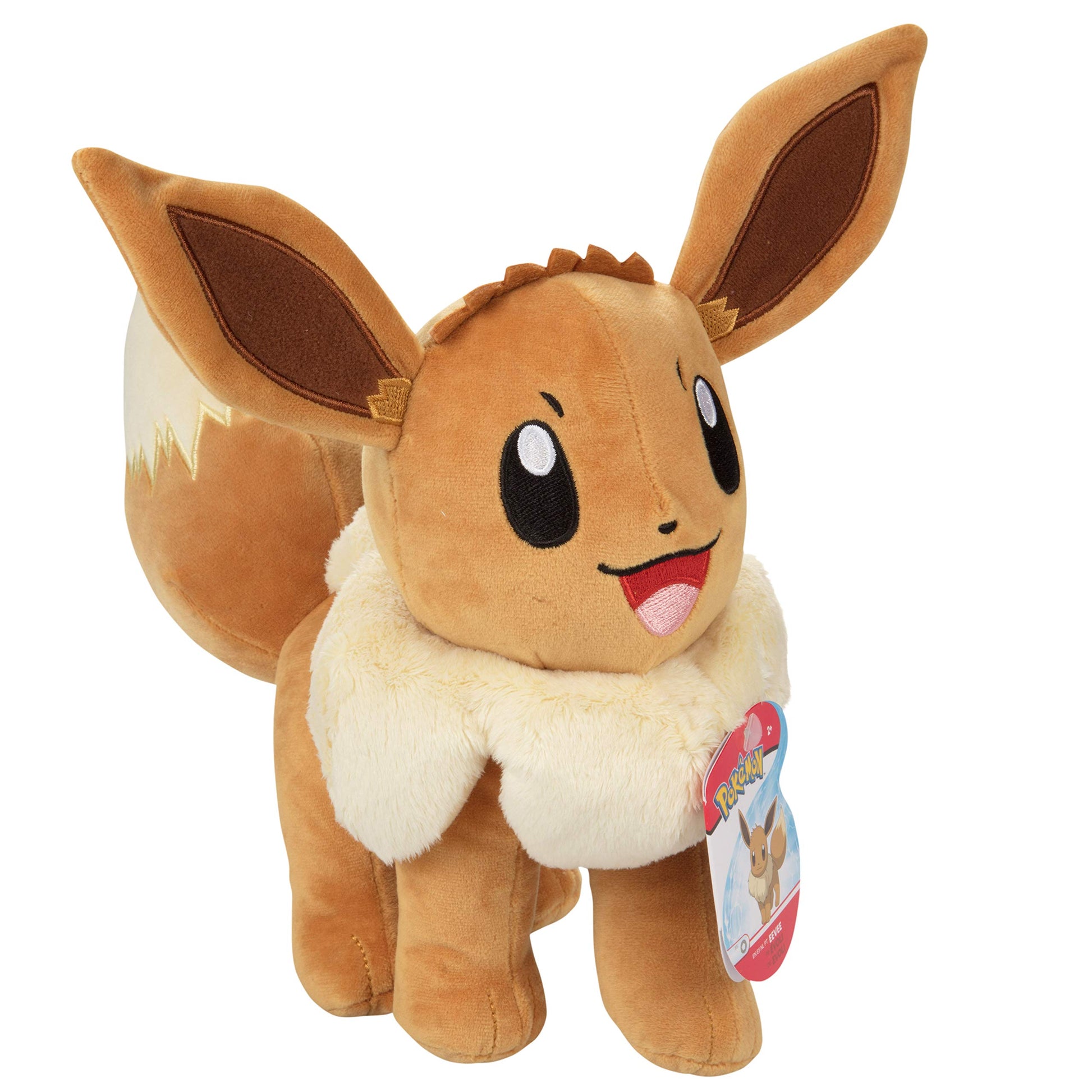 Pok?mon 12 Large Eevee Plush - Officially Licensed - Quality & Soft Stuffed Animal Toy - Let's Go Starter - Great Gift for Kids  Boys  Girls & Fans of Pokemon