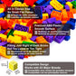Bestoyz Building Bricks 1000 Pieces In Rainbow Colors, Classic Generic Building Blocks Toys For Boys & Girls, Educational Building Toys For Classroom, School, Toys For Kids Aged 4+