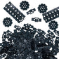 Miutrue 108Pcs Technical Parts Tank Track Wheels Treads Chain Links Motorcycle Car Accessories Building Blocks Toys For 6-12 Yea