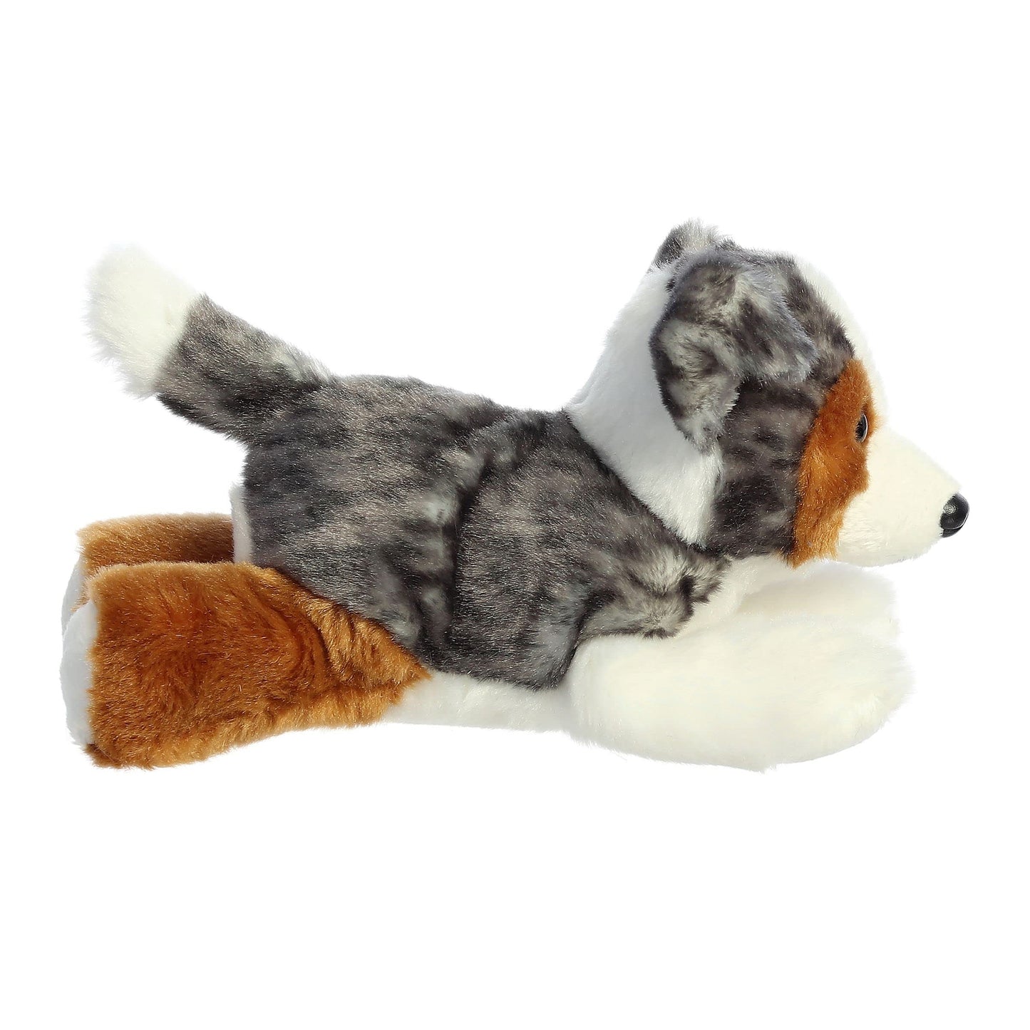Aurora® Adorable Mini Flopsie™ Australian Shepherd Stuffed Animal - Playful Ease - Timeless Companions - Multicolor 8 Inches