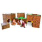 Make-A-Fort Minecraft Explorer Kit - 3 Pack, Durable Cardboard, Brown, Model 104 - Build Forts, Mazes, and Tunnels for Ages 8+