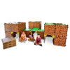 Make-A-Fort Minecraft Explorer Kit - 3 Pack, Durable Cardboard, Brown, Model 104 - Build Forts, Mazes, and Tunnels for Ages 8+