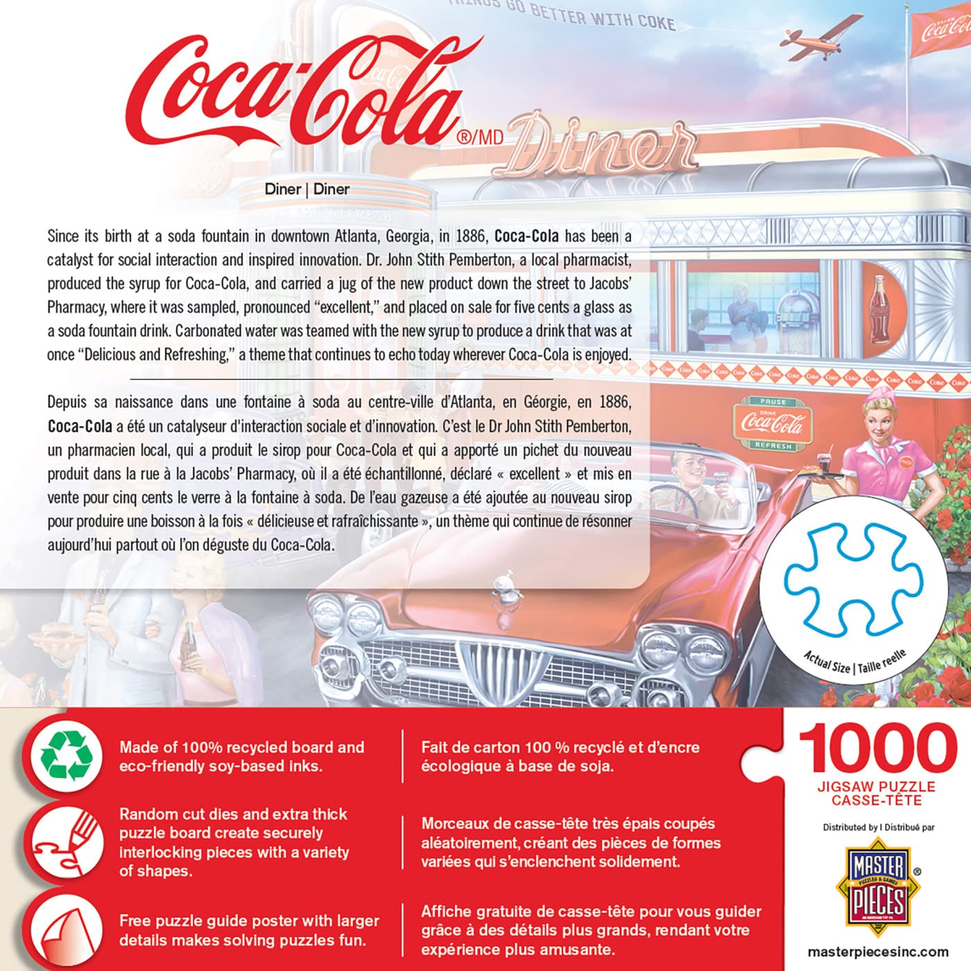 Coca-Cola Diner 1000 Piece Jigsaw Puzzle