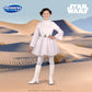 Star Wars Princess Leia Official Youth Halloween Costume - Hooded Dress With Belt And Wig (M) Multi