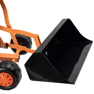WONKAWOO Sand Digger Original Metal Excavator Bulldozer 360 Seat Ride On Toy for Kids, US Patented Extra Wide Scoop Bucket Desig