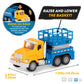 Driven by Battat - Micro Scissor Lift Truck - Toy Truck with Movable Basket, Light & Sound Effects for Kids Aged 3+