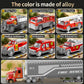 Niplooow Fire Toys For 3 4 5 6 Years Old Boys Girls Kids, Die Cast Metal Fire Truck Toys W/Play Mat, Rescue Emergency Fire Truck