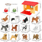 ONEST 18 Pieces Mini Dog Figurines Playset Hand Painted Tiny Dogs Realistic Detailed Plastic Puppy Figures Toys Small Dog Figuri