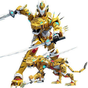 Stoulkd Animal Transforming Into Leopard Robot Toy With Tiger Action Figure, Deformation Robot For Boys & Girls Ages 6-12