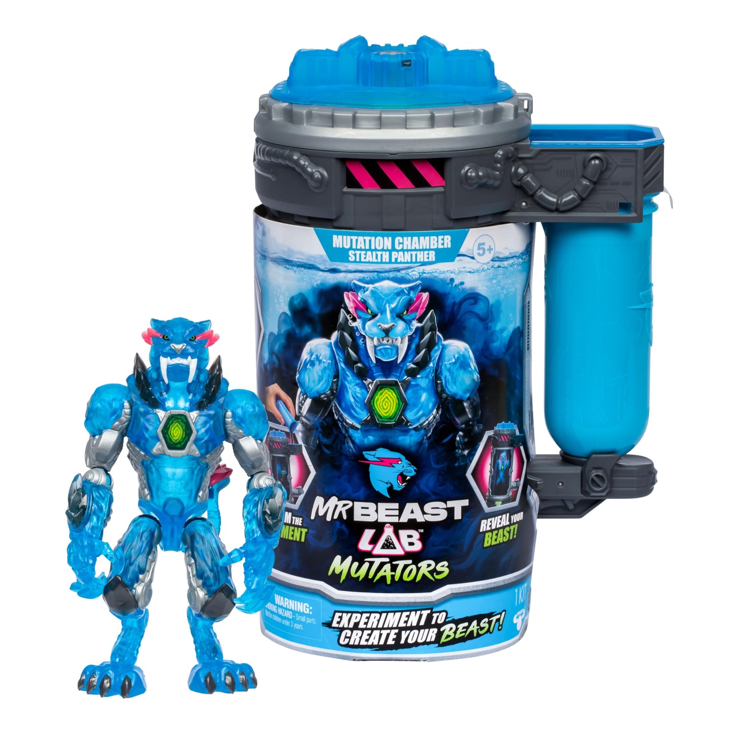Mrbeast Lab Mutators, Mutate The Ultimate Beast Mutators. Perform The Experiment, Release A Mrbeast Stealth Panther Action Figur