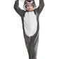 Acogna Onesie Kids Plush Animal Koala Costume One Piece Pajamas Girls Boys Teen Halloween Cosplay Sleepwear Gray 10-11 Years