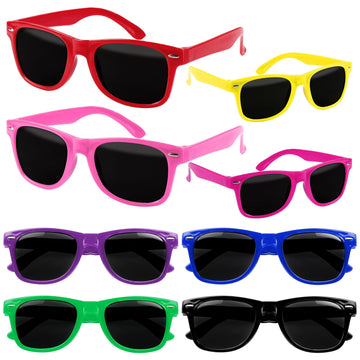 Octeric 16 Pieces Kids Sunglasses Bulk Party Favors Boys And Girls Neon Sunglasses With Uv Protection For Summer Party Beach Party Pool Party Birthday Graduation Classroom Prize Goody Bag Stuffers