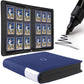 D DACCKIT Toploader Binder  Holds 288 Top Loaders - 9-Pocket Top Loader Binder for 3 x 4 Rigid Card Holders for Trading Cards or Sports Cards  Model A - Navy Blue