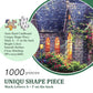 Northke 1000 Pieces Puzzle For Adults, Unique Shape Pieces Jigsaw Puzzles Letters On Back Difficult Challenging Brain Exercise F