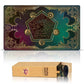 Paramint Mana Blast(Stitched) - Mtg Playmat - Perfect For Magic The Gathering, Pokemon, Yugioh, Anime - Tcg Card Game Table Mat - Durable, Thick, Cloth Fabric Top With Rubber Bottom By Daniel Ziegler