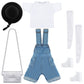 Geyoga Doll Clothes 12 Inch Doll Accessories Casual Wear Clothes Outfits With Shoes Socks Hat Bag Top Jumpsuit Set Gift(Light)