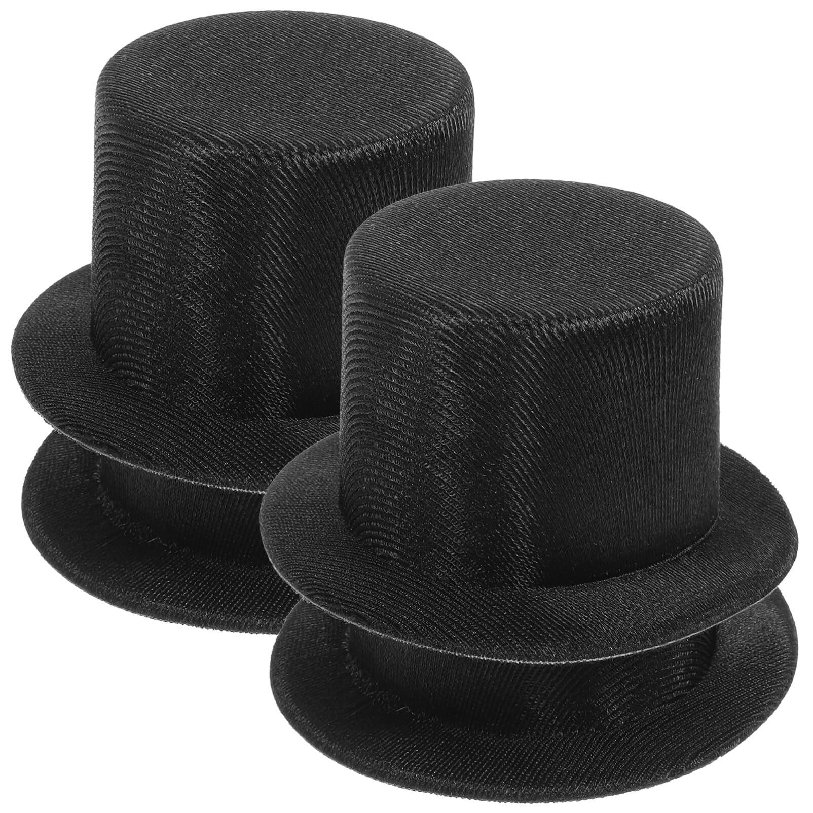 Gadpiparty 4 Pieces Mini Cylinder Hats Black Doll Hats Small Top Hat Funny Snowman Miniature Hat Party Cap For Diy Crafts Dollho