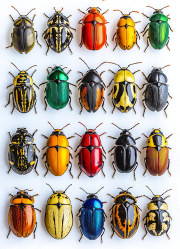 Bgraamiens Puzzle- 3D Visual Colorful Beetles Jigsaw Puzzles For For Adults 1000 Pieces,Bugs Jigsaw Puzzles For Adults 1000 Piec