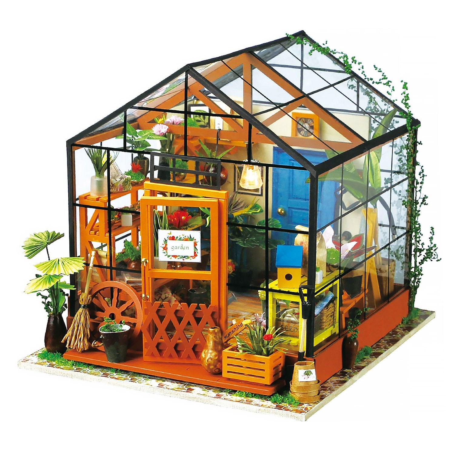 Robotime Cathys Flower House DIY Miniature Dollhouse Kit