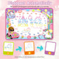 Water Doodle Mat- Kids Painting Writing Doodle Board Toy - Color Drawing Mat Bring Magic Pens Educational Toys For Age 3 4 5 6 7 8 9 10 Year Old Girls Boys Toddler Present