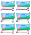 Neel 4Pcs Peppa Pig Theme Return Gift Set For Kids Peppa Pih Pencil Case Pencil Pouch Kids Zipper Closer Soft School Stationery 