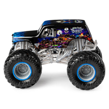 Monster Jam Grave Digger vs Son-Uva Digger Monster Truck Duo Pack- True Metal 1:64 Scale Die-Cast with Original Grave Digger Pai